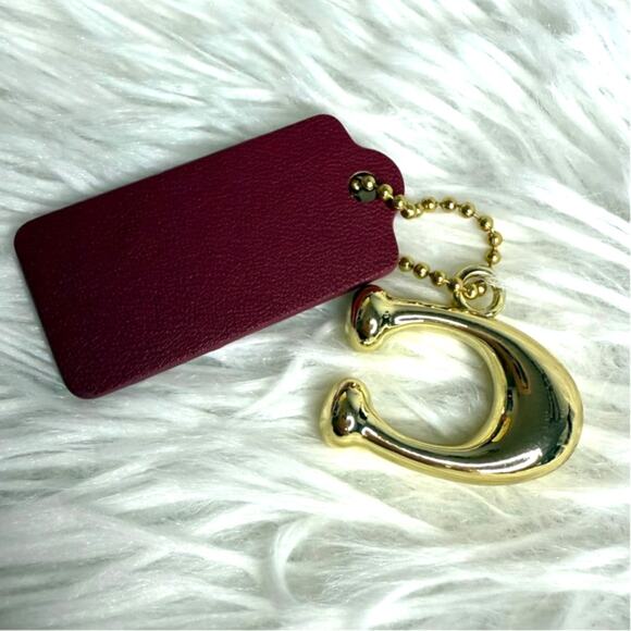 COACH Replacement "C" Hang Tag Key Fob Bag Charm - Picture 2 of 3